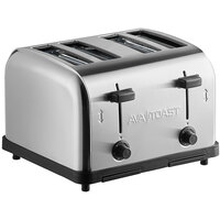 AvaToast MDT4 Standard-Duty 4-Slice Commercial Toaster - 1 1/2 inch Slots, 120V