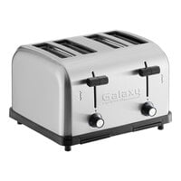 Galaxy MDT4 Standard-Duty 4-Slice Commercial Toaster - 1 1/2 inch Slots, 120V