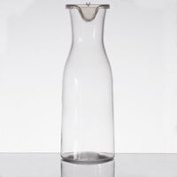 GET BW-1892-CL 64 oz. Customizable Polycarbonate Wine / Juice Decanter with Lid