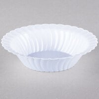 Fineline 211-WH Flairware 10 oz. White Plastic Bowl - 180/Case
