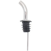 Acopa Angled Stainless Steel Liquor Speed Pourer - 12/Pack