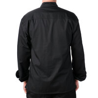 Mercer Culinary Genesis® Unisex Lightweight Black Customizable Long Sleeve Chef Jacket M61010BK - 5X