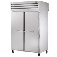 True STA2RPT-2S-2S-HC Spec Series 52 5/8" Solid Door Pass-Through Refrigerator with Chrome-Plated Shelves