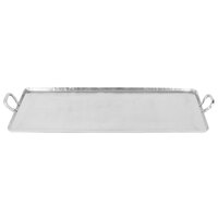 American Metalcraft G30 30 3/4 inch x 16 1/4 inch Large Rectangular Hammered Stainless Steel Griddle