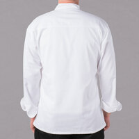 Mercer Culinary Genesis® Unisex Lightweight White Customizable Long Sleeve Chef Jacket M61010WH - 5X