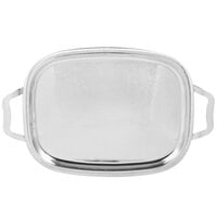 Vollrath 82122 Elegant Reflections Stainless Steel Oblong Serving Tray with Handles - 18 inch x 14 inch