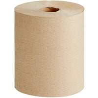 Lavex 8" Natural Kraft Hardwound Paper Towel, 800 Feet / Roll - 6/Case