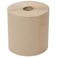 Lavex Janitorial Natural Kraft Hardwound Paper Towel with 8" Diameter, 800 Feet / Roll - 6/Case