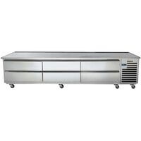 Traulsen TE096HT-1 6 Drawer 96" Refrigerated Chef Base - Specification Line