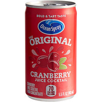 Ocean Spray 5.5 fl. oz. Cranberry Juice Cocktail - 48/Case
