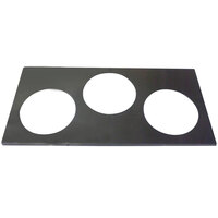 APW Wyott 56638 3 Hole Adapter Plate with 8 3/8" Openings