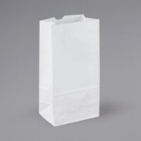 6 lb. White Paper Bag - 500/Bundle