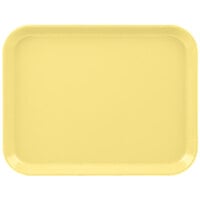 Cambro 1014CL145 10" x 14" Yellow Camlite Tray - 12/Case