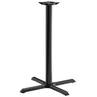 Lancaster Table & Seating Cast Iron 30" x 30" Black 3" Bar Height Column Table Base