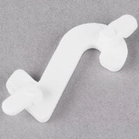 3/4 inch White Molded Plastic Number 2 Deli Tag Insert - 50/Set