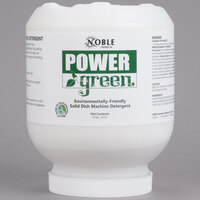 Noble Chemical 8 lb. / 128 oz. Power Green Concentrated Environmentally Friendly Solid Dish Machine Detergent - 4/Case