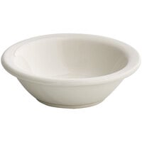 Acopa 4.5 oz. Ivory (American White) Narrow Rim Stoneware Fruit / Monkey Dish - 36/Case