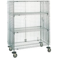 Metro SEC53DCQ QwikSLOT Mobile Standard Duty Wire Security Cabinet 41" x 27" x 68"