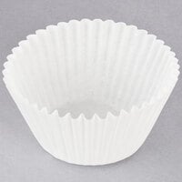 Hoffmaster 2 1/4" x 1 7/8" White Fluted Baking Cup - 10000/Case