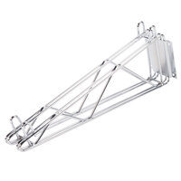 Advance Tabco DB-18 18 inch Deep Double Wall Mounting Bracket for Adjoining Chrome Wire Shelves