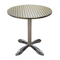 American Tables & Seating AL30 27 1/2" Round Aluminum Table