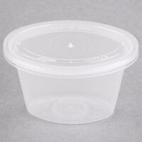 Newspring YE501 ELLIPSO 1 oz. Oval Souffle / Portion Cup with Lid - 1000/Case