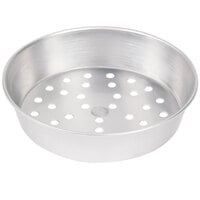 American Metalcraft PA90162 16 inch x 2 inch Perforated Standard Weight Aluminum Tapered / Nesting Pizza Pan