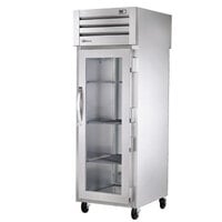 True STG1RPT-1G-1S-HC Spec Series 27 1/2" Glass Front / Solid Back Door Pass-Through Refrigerator with PVC-Coated Shelves