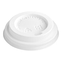 Choice 4 oz. White Hot Paper Cup Travel Lid - 100/Pack