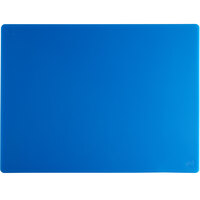 24" x 18" x 1/2" Blue Polyethylene Cutting Board