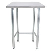 Advance Tabco TAG-300 30 inch x 30 inch 16 Gauge Open Base Stainless Steel Commercial Work Table