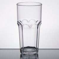 Carlisle 581407 Louis 14 oz. Clear SAN Plastic Tumbler - 24/Case