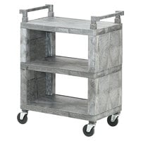 Vollrath 97111 3 Shelf Closed-End Utility Cart - 200 lb. Capacity