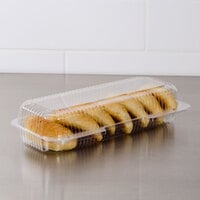 [250 Pack] Clear Hinged Plastic Containers - 8x8x3” Single Compartment  Clamshell Take Out Containers for Cake, Pastry, Salad - Disposable Plastic  Togo