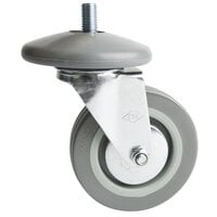 Choice 4" Swivel Stem Caster for Stainless Steel Utility Carts