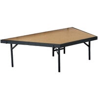National Public Seating SP4816HB Portable Stage Pie Unit with Hardboard Surface - 48 inch x 16 inch