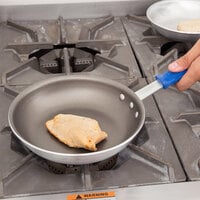 Vollrath S4008 Wear-Ever 8 inch Aluminum Non-Stick Fry Pan with PowerCoat2 Coating and Blue Cool Handle