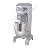 Hobart Legacy HL400-1 40 Qt. Planetary Floor Mixer with Guard & Standard Accessories - 240V, 3 Phase, 1 1/2 hp