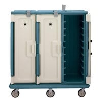 Cambro MDC1418T30192 Granite Green 3 Compartment Meal Delivery Cart 30 Tray