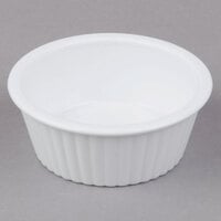 GET ER-402-WH 2 oz. White Fluted Plastic Ramekin - 12/Pack