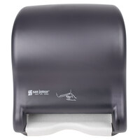San Jamar T8400TBK Smart Essence Classic Hands Free Paper Towel Dispenser - Black Pearl