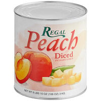 #10 Can Diced Peaches in Light Syrup - 6/Case