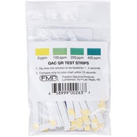 FMP 142-1363 Quaternary Ammonia Sanitizer Test Strip Tape - 100/Bag