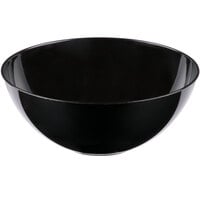 Fineline 3503-BK Platter Pleasers 60 oz. Black Plastic Round Bowl - 50/Case