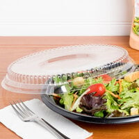 Genpak LW932 Clear Dome Lid for 16, 24, and 32 oz. Laminated Foam Bowls - 50/Pack