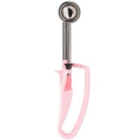 Vollrath 47379 Jacob's Pride #60 Pink Extended Length Squeeze Handle Disher - 0.54 oz.