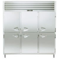 Traulsen RDT332WUT-HHS Stainless Steel 69.3 Cu. Ft. Three Section Half Door Reach In Refrigerator / Freezer - Specification Line