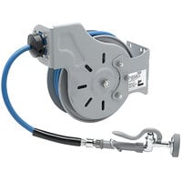 T&S B-7232-01M 35' Open Epoxy Coated Steel Hose Reel with B-0107 Spray Valve