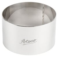 Ateco 4901 3 inch x 1 3/4 inch Stainless Steel Round Cake / Food Ring Mold