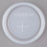 Cambro CLNT8 Disposable Translucent Lid with Straw Slot for Tumblers - 1000/Case